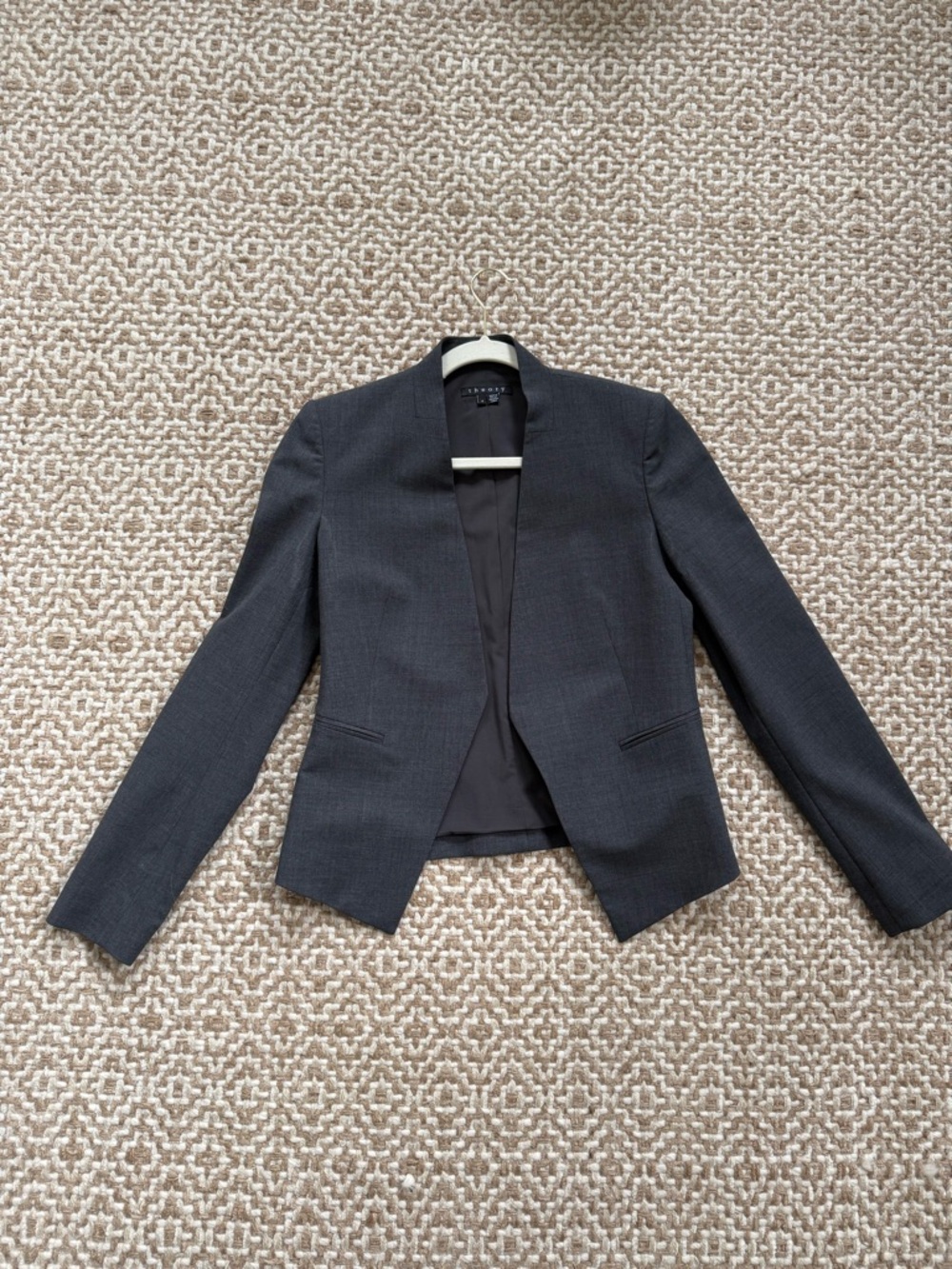 Theory Lanai Blazer - size 4 - charcoal gray